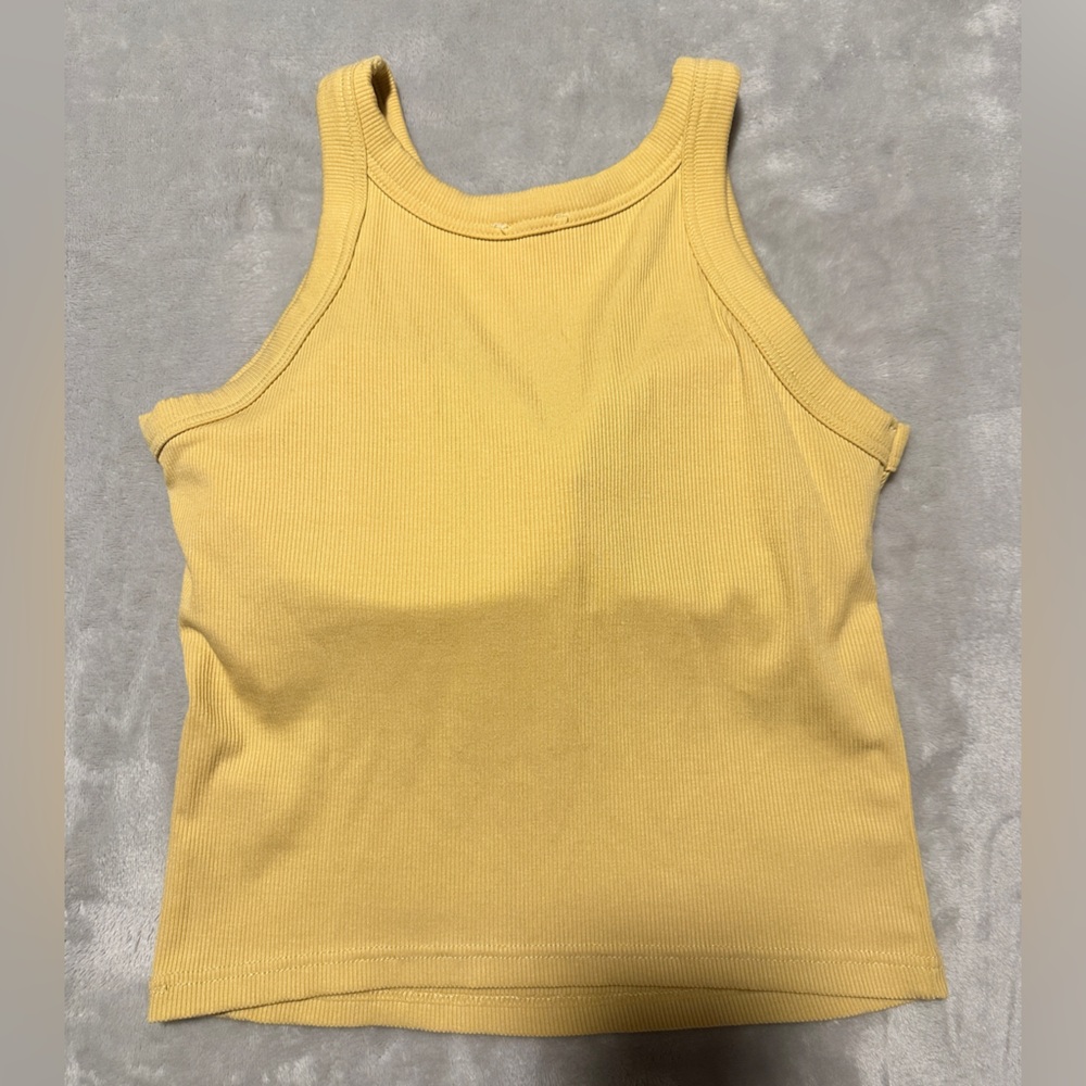 En Crème buttery soft tank top with built in bra size S